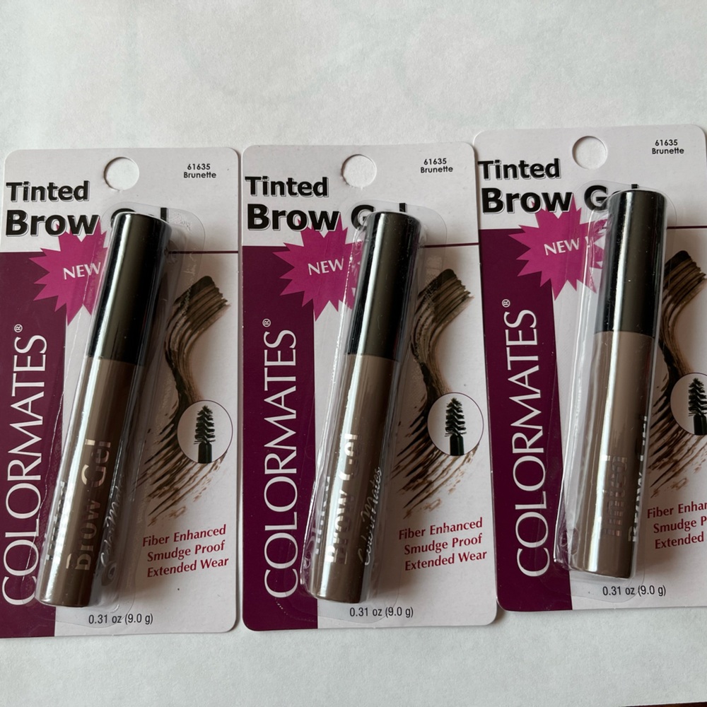 3 New Colormates Tinted Brow Gel 61635 Brunette Discontinued HTF